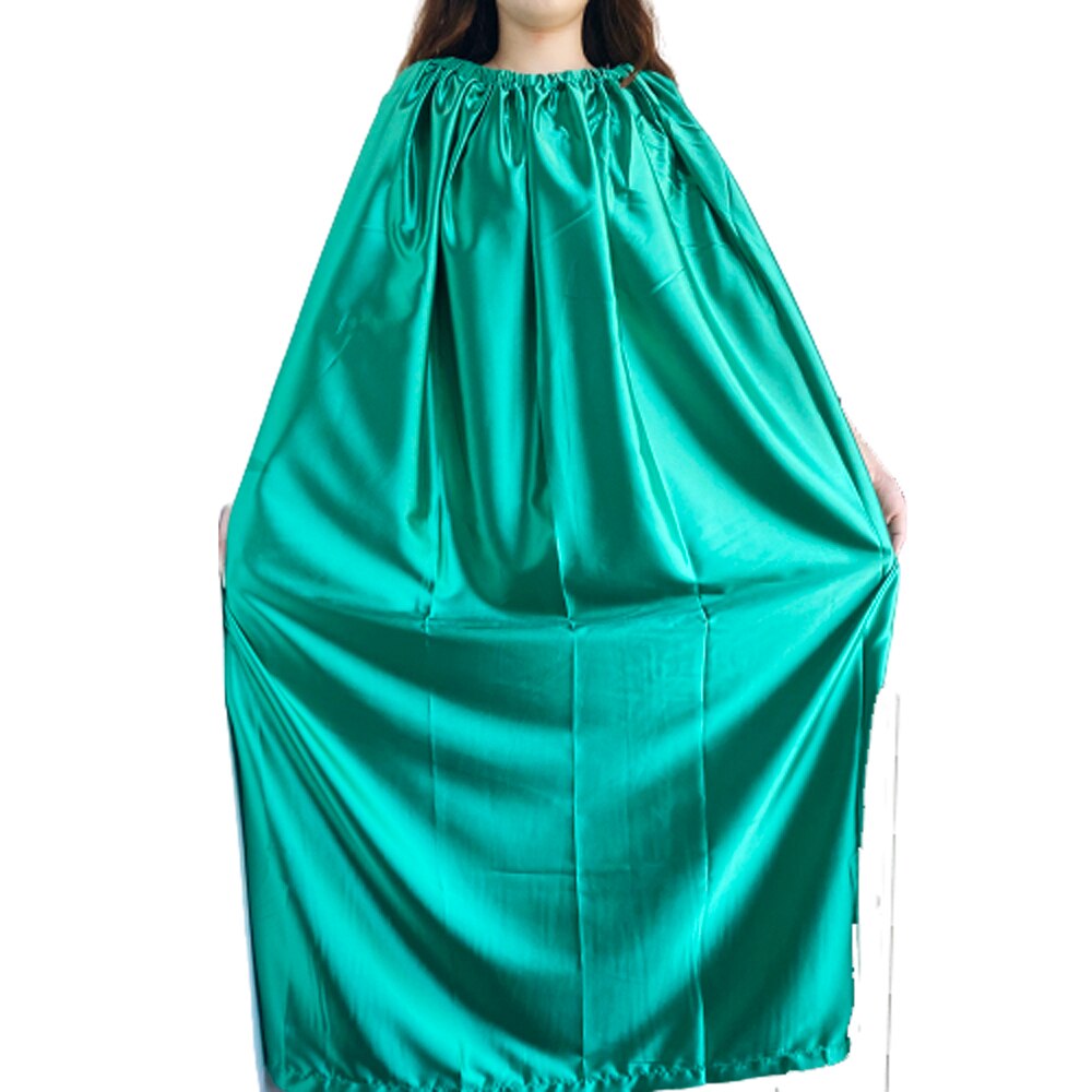 Respirant Yoni robes à vapeur robe de désintoxication vaginale imité tissu de soie vapeur fonctionnelle vêtements v-vapeur corps couverture: green