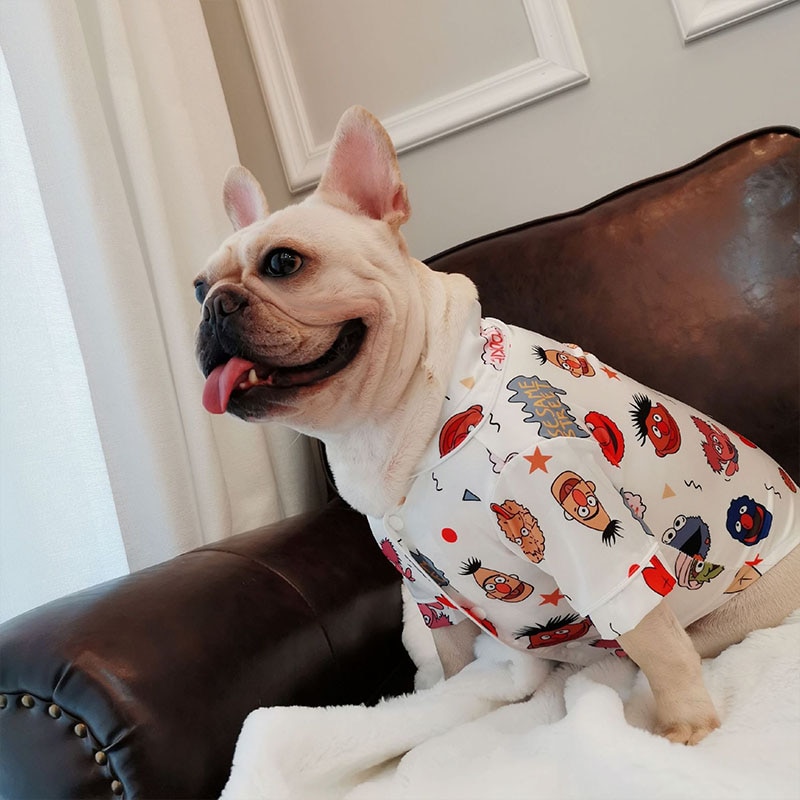 Koiran vaatteet pienille koirille pyjamat ranskanbulldogille chihuahua takki pehmeät yövaatteet lemmikkieläinten vaatteet pentuasu  pc1200