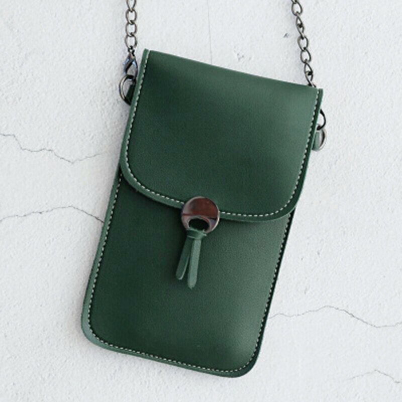 Touch Screen Cell Phone Purse Smartphone Wallet Leather Shoulder Strap Handbag Women Bag for 11 Samsung S10 Huawei P20