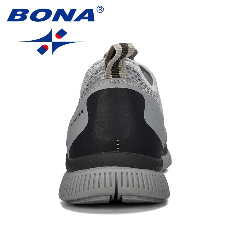 Bona mænd åndbare fritidssko krasovki mocassin kurv homme komfortable sneakers sko chaussures pour hommes mesh sko