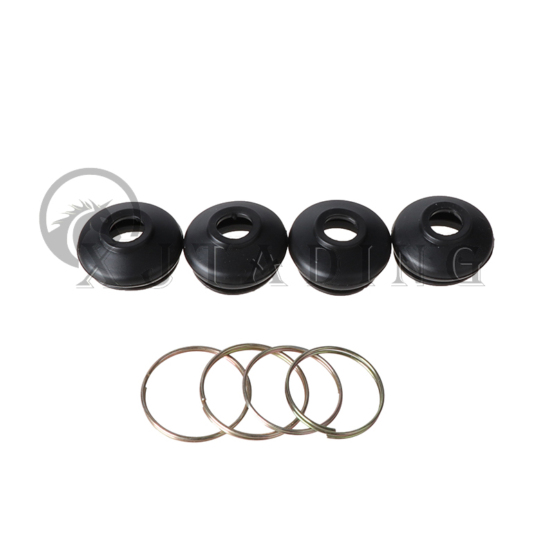 4 Pcs Suspension Steering Tie Rod Ends Ball Joint Universal Dust Protection Rubber Cover For Chinese ATV Go Kart Quad Bike Parts: black