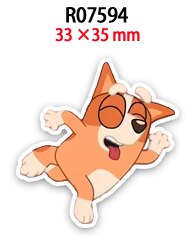 Bluey Australia Cartoon Planar Resins For Bow Hair Handamde Earring Decor Material 30pcs/lot R0759 R0760 R0761: R07594