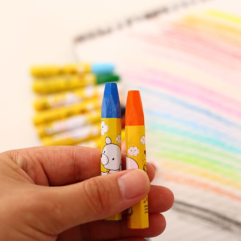 , lápiz Deli stick 18/24/36, pintura al óleo en colores Pastel, crayones, suministros de pintura, ceras para niños, estudiantes de Bellas Artes