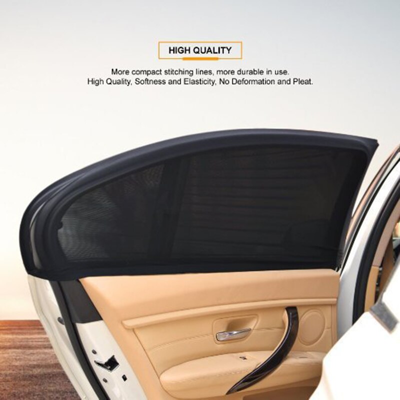 Car Rear Window Sun Shade Premium Breathable Mesh Sun Shield Protect Baby Pet from Sun's Glare Harmful UV Rays Car Curtains