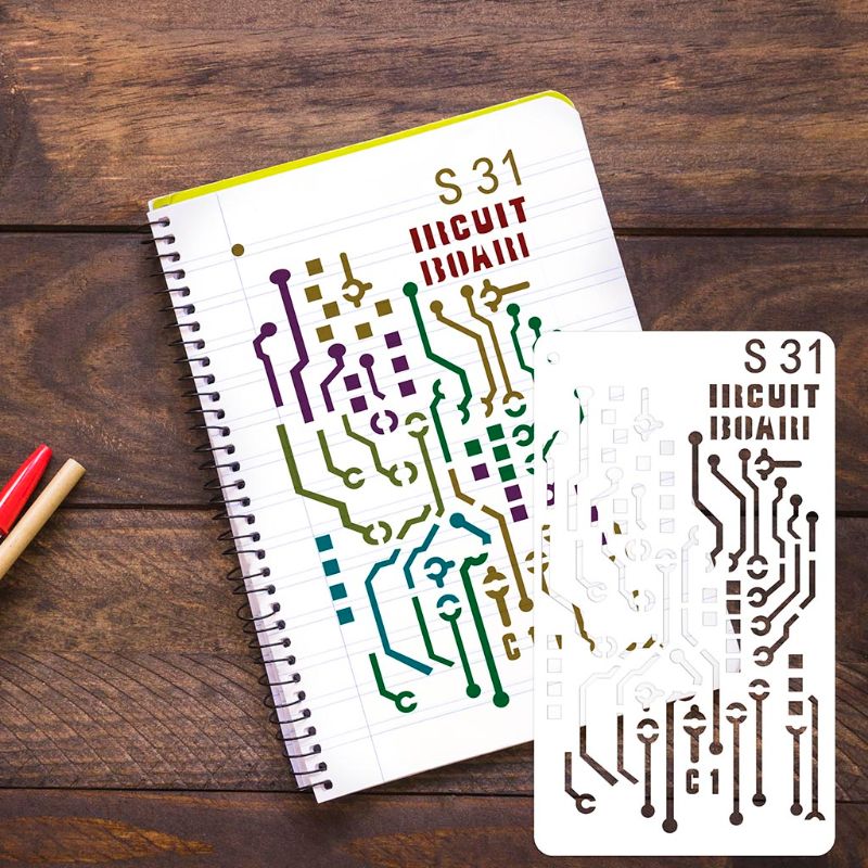 36 Stks/set Journal Tekening Sjabloon Stencil Schilderen Embossing Scrapbooking Diy U1JA