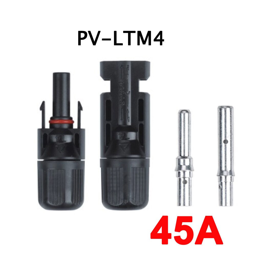 Solar Connector 30 45 A 1000V 1500V Solar Panel branch series Connect Cable Power Plug 2.5/4/6mm2 Universal: LTM4-45A