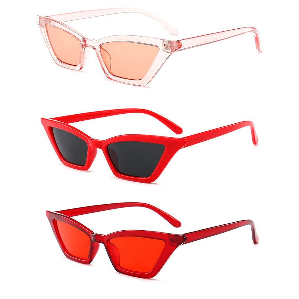 Gafas de sol Retro estrecha y puntiagudas para mujer, anteojos de sol polarizados estilo Ojo de gato, con tintado