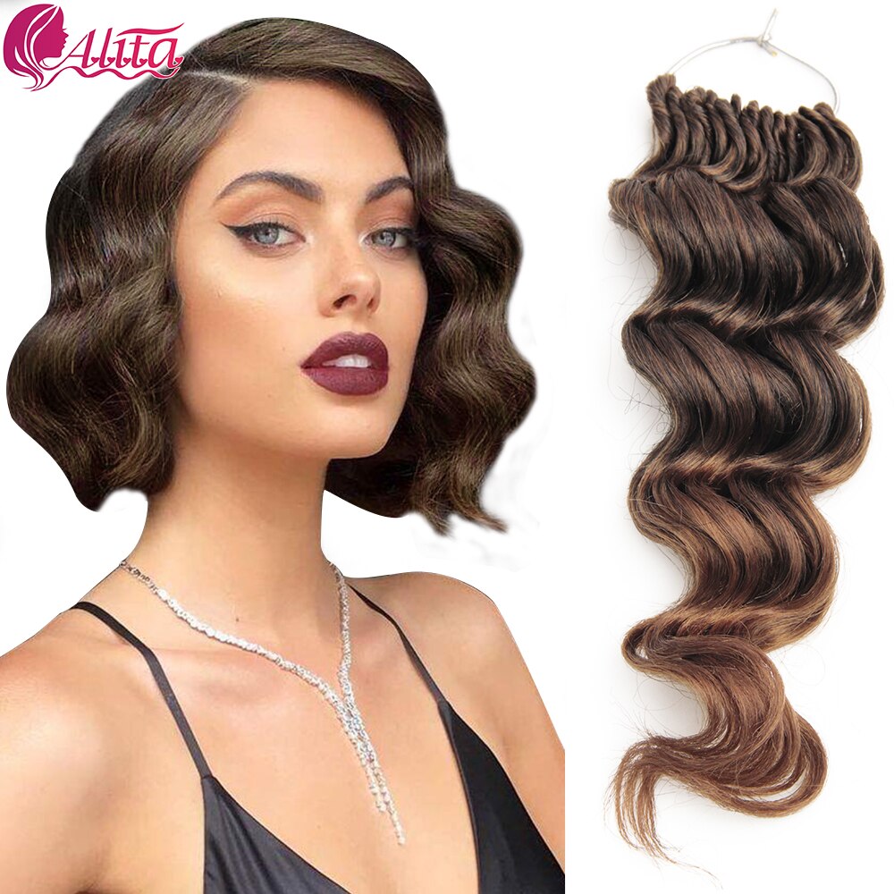 Synthetische Häkeln Haar 9 Zoll Freetress Ozean Welle Häkeln Zöpfe Haar Für Flechten Haar afro Locken Für Frauen