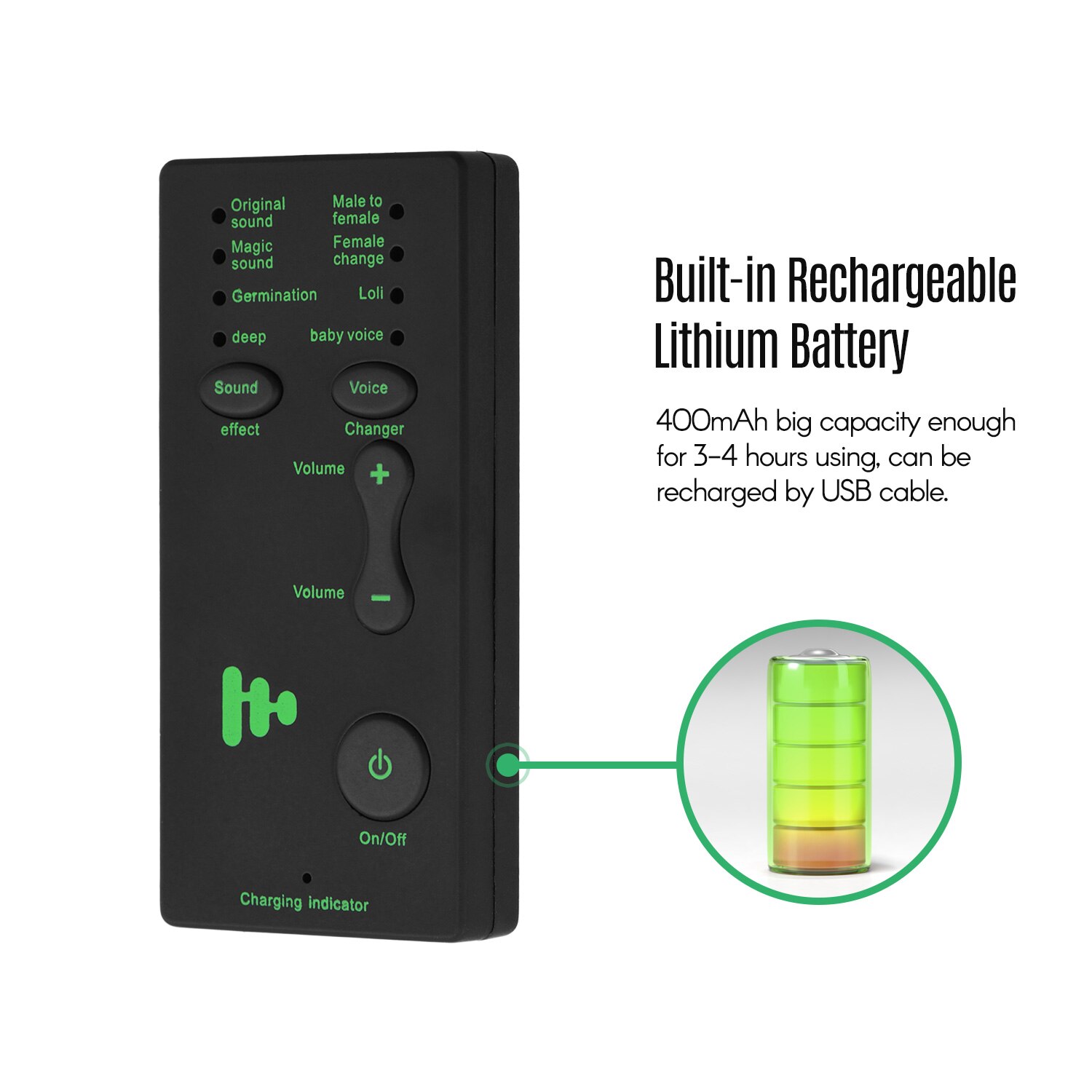 M1 Mini Portable Sound Effects Machine Voice Changer Device Audio Card Sound Changer for Live Smartphone Tablet PC