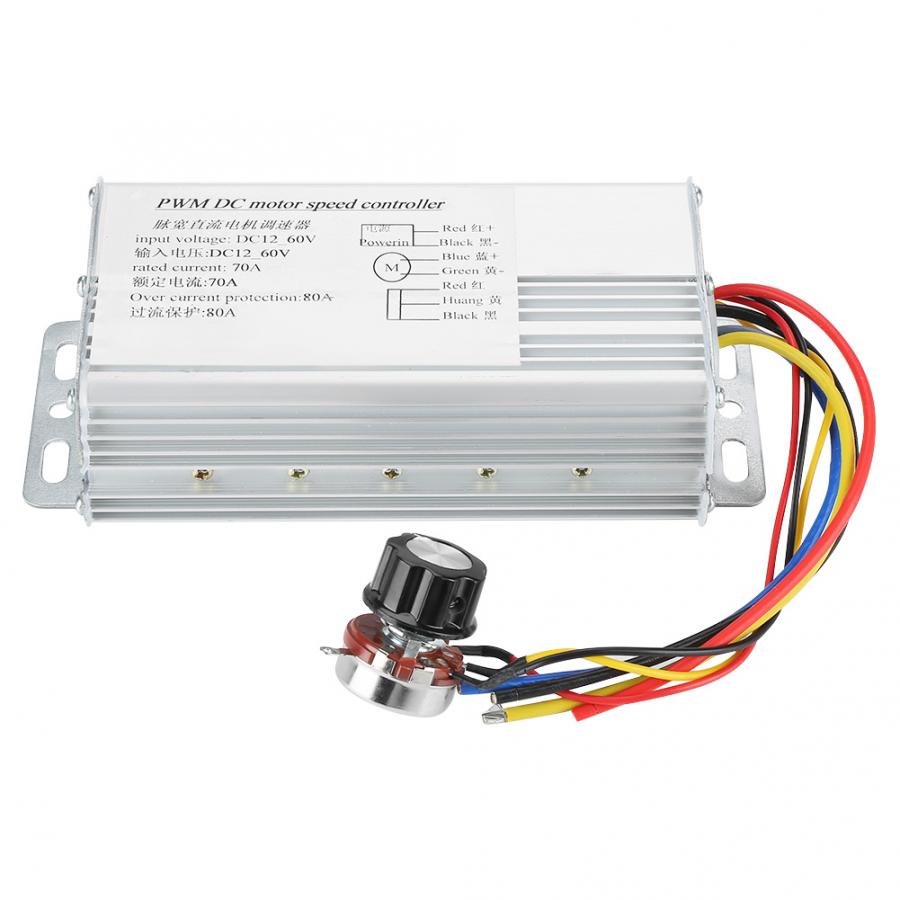 4000W Dc Motor Controller Pwm Motor Speed 12V-60V 70A Verstelbare Drive Control Motor Speed Controller regulator Driver