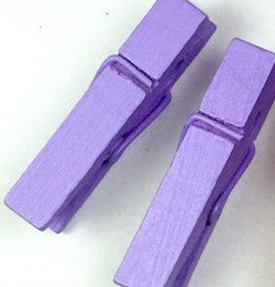 25mm/30mm/35mm/45mm/72mm træfarve /35mm farver spring træ klip tøjklemme håndværk ornament 1-50pc/ taske sort hvid tøj clips: 35mm lilla 10pc