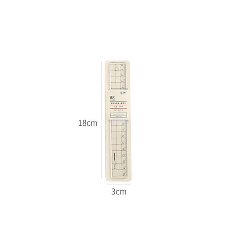 1pcs ruler 15cm 18cm 20cm Transparent Simple ruler square ruler cute stationery drawing supplies: 18cm