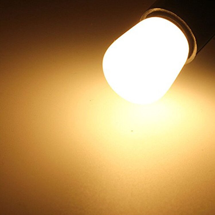 B15 e14 220v cob led pære 2w smd 2835 glas lampe til køleskab køleskab fryser symaskine hjemmebelysning lamparas: Varm hvid / Opal glas / E14