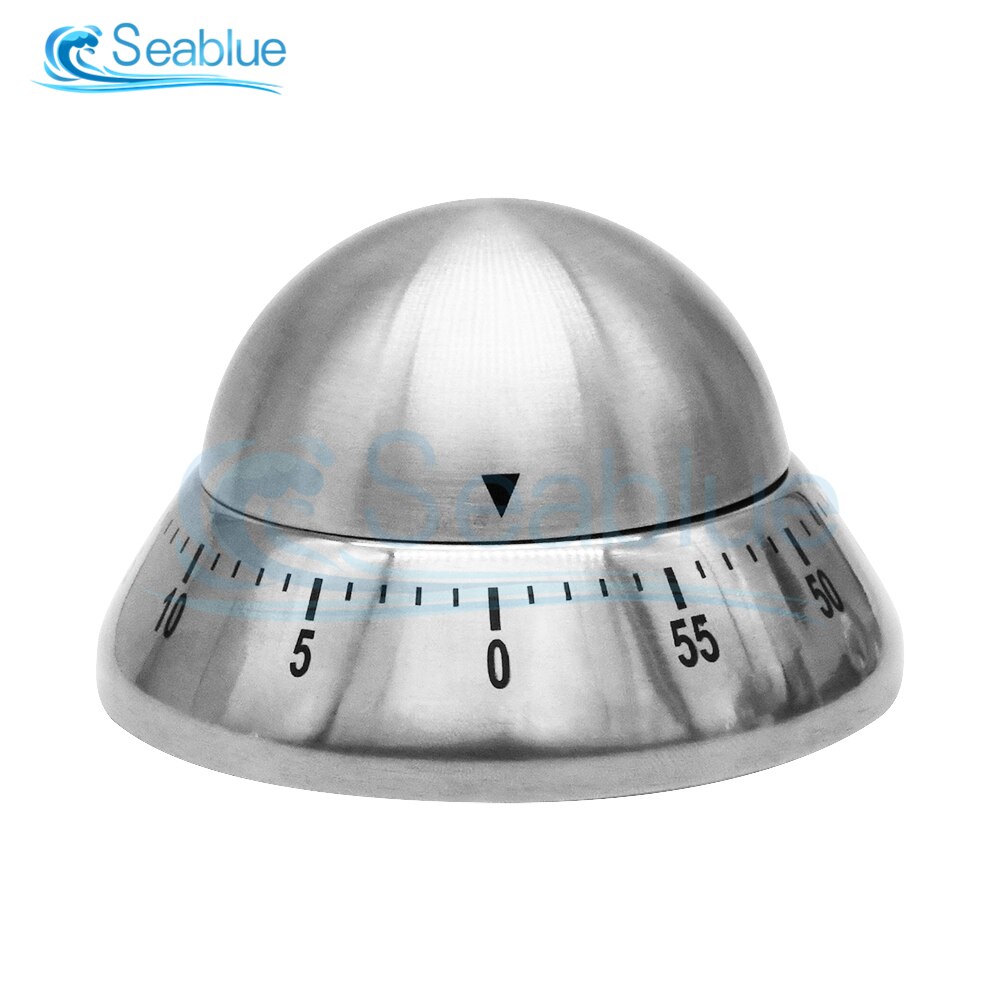 Cooking Tools Kitchen Timer Stainless Steel Egg Alarm Clock Reminder 60 Minutes Mechanical Alarm Time Clock Counting