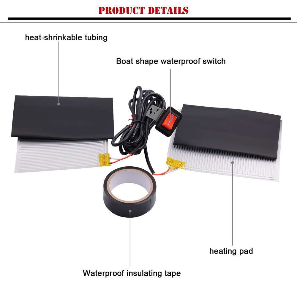 Motorcycle Heated Handle Grips Electric Heating Handle Kit Throttle Pads Handlebars ATV Scooter Grips Heater