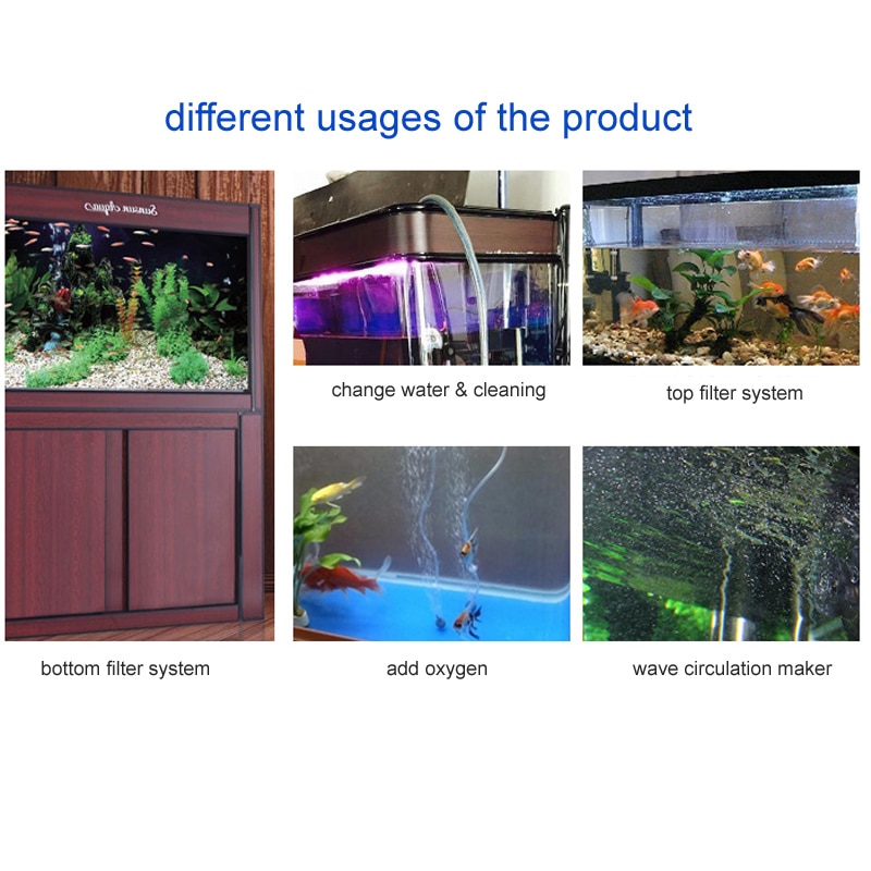 Jebo  r375m akvarium fisketank filtreringssystem nedsenkbart vannfilter 1000l/ tidtaker