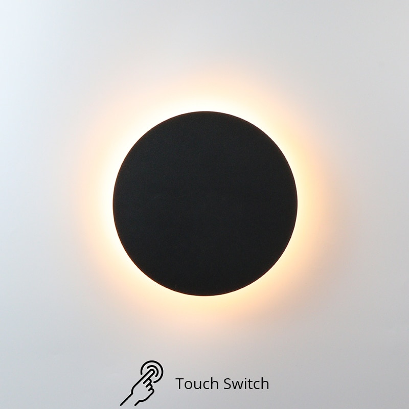 Led Wandlamp Met Touch Schakelaar Slaapkamer Bed Wandlamp Indoor Trap Verlichting Lamp Armatuur Ijzer En Acryl Materialen 11W