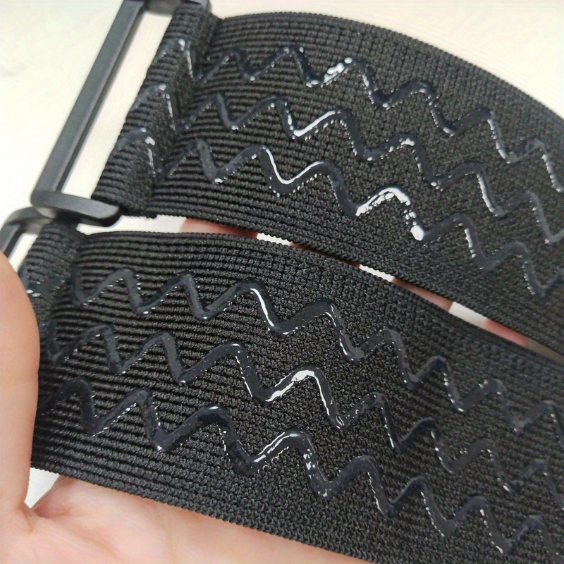 4Pcs Black Heavy Duty Reusable Loop Cinch Straps Adjustable Fastening Securing Cable Straps Elastic Velcro Straps