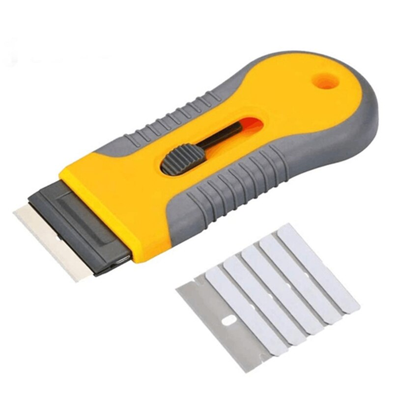 Keramische Kookplaat Schraper Mes Cleaner 5 Blade Vervanging Schoonmaak Tool Voor Schrapen Labels Decals Stickers Kalefateren Blade