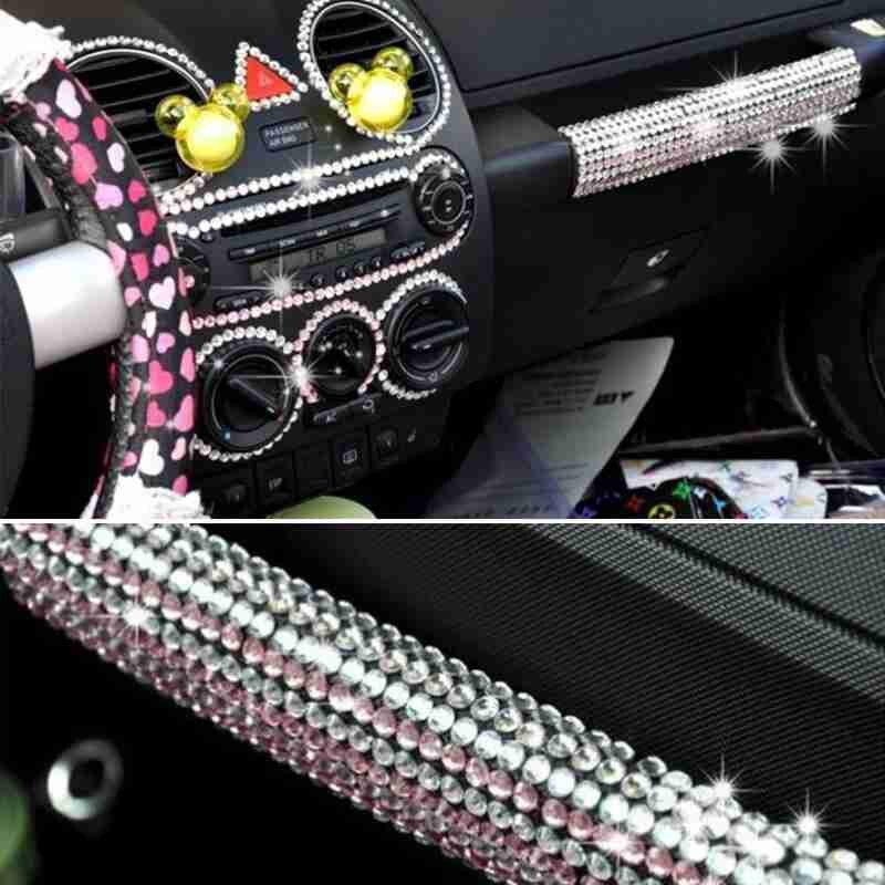 Pegatinas de diamantes de imitación 3D DIY para niños, decoraciones tridimensionales de coche de cristal acrílico, pegatinas de ordenador para Álbum de niños U2I3