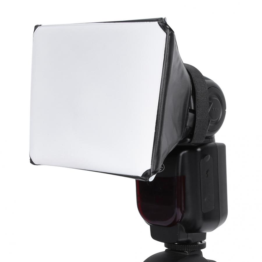 Fotografia Lampa błyskowa Softbox dyfuzor mini zestaw Softbox zdjęcie z kamery składane miękkie pudełko Lampa błyskowa robić kanon EOS DSLR prędkość światło