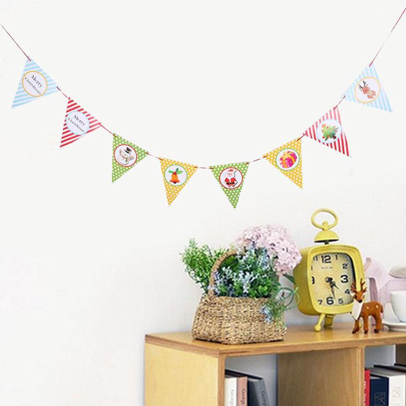 Hanging Triangle Flag Christmas String Xmas Banner... – Grandado
