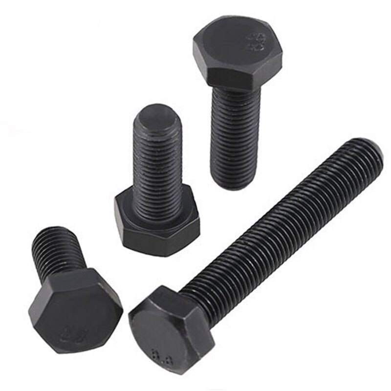 Tornillos de cabeza hexagonal de paso fino M8 x 1,0 (8mm), rosca de acero de aleación 8,8, grifo métrico DIN 933 ISO 4017