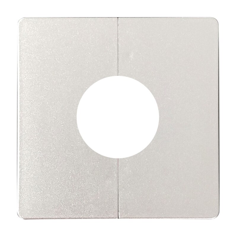 N0HB Plastic Split Square Escutcheon Plate Wall Split Flange Snap-on Hole Decorative Cover for Home, Office, Shopping Mall