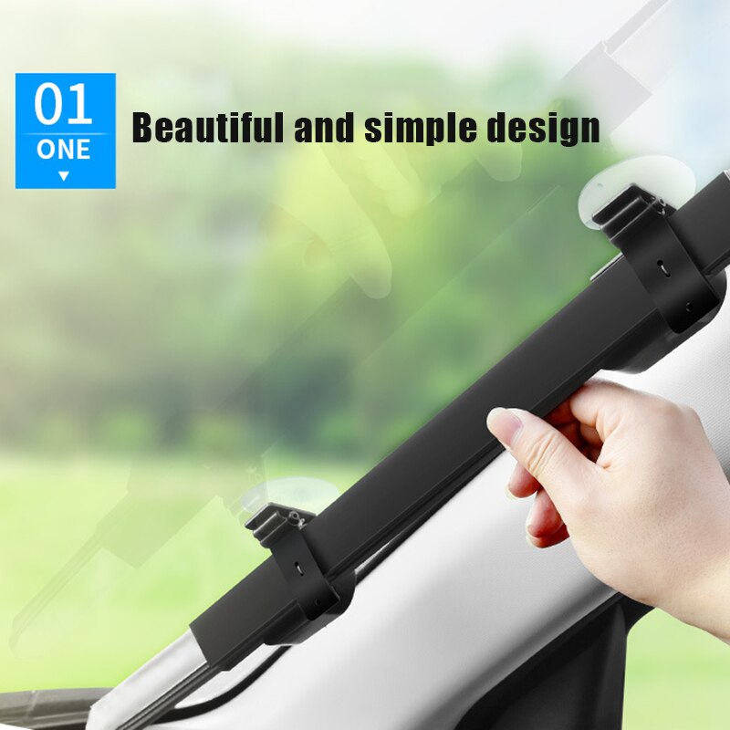 Pare-soleil rétractable pour voiture 46/65/70cm, rideau de Protection solaire contre les UV
