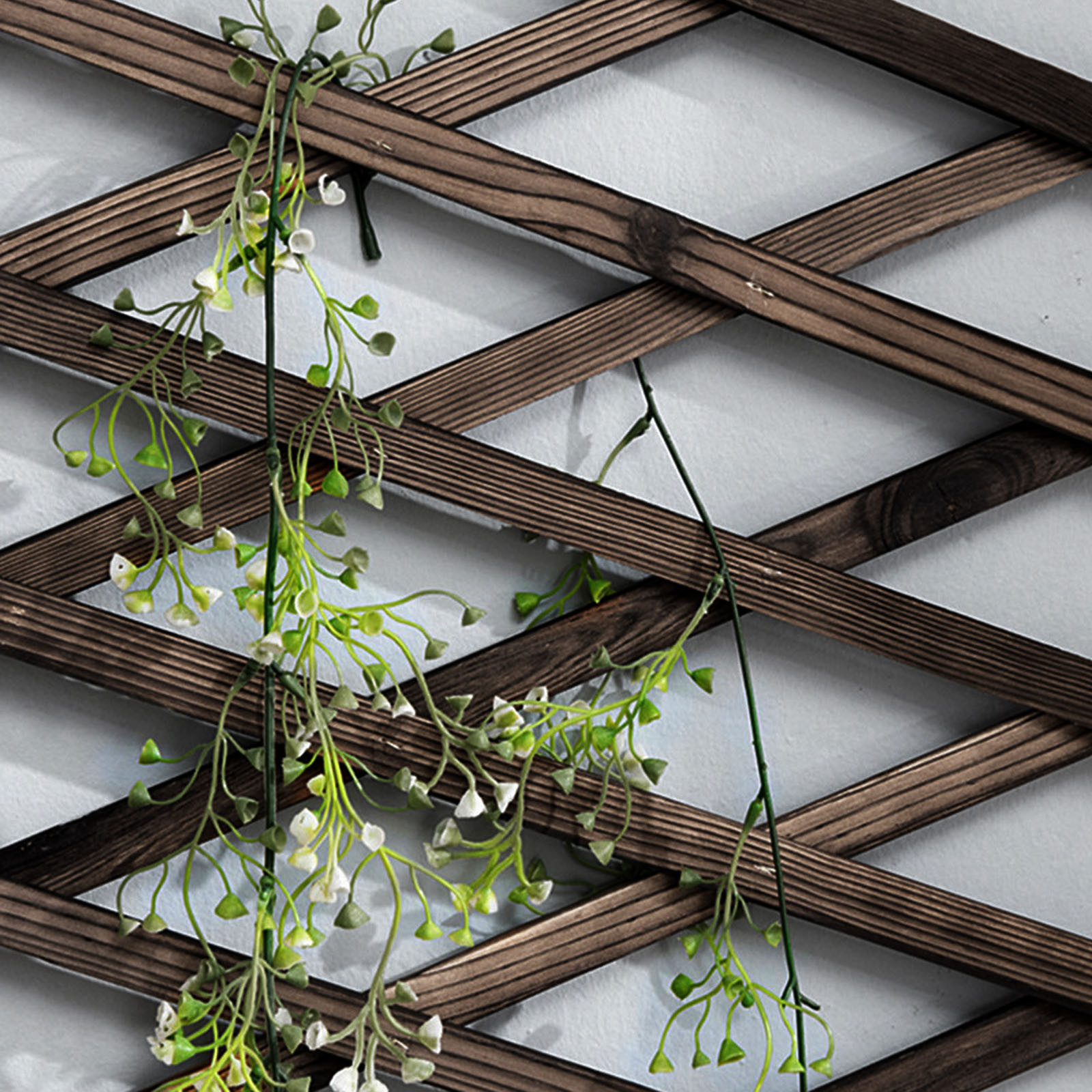 Valla extensible para decoración de jardín, enrejadas de escalada de plantas, tierra de jardín, sauce, accesorios de boda