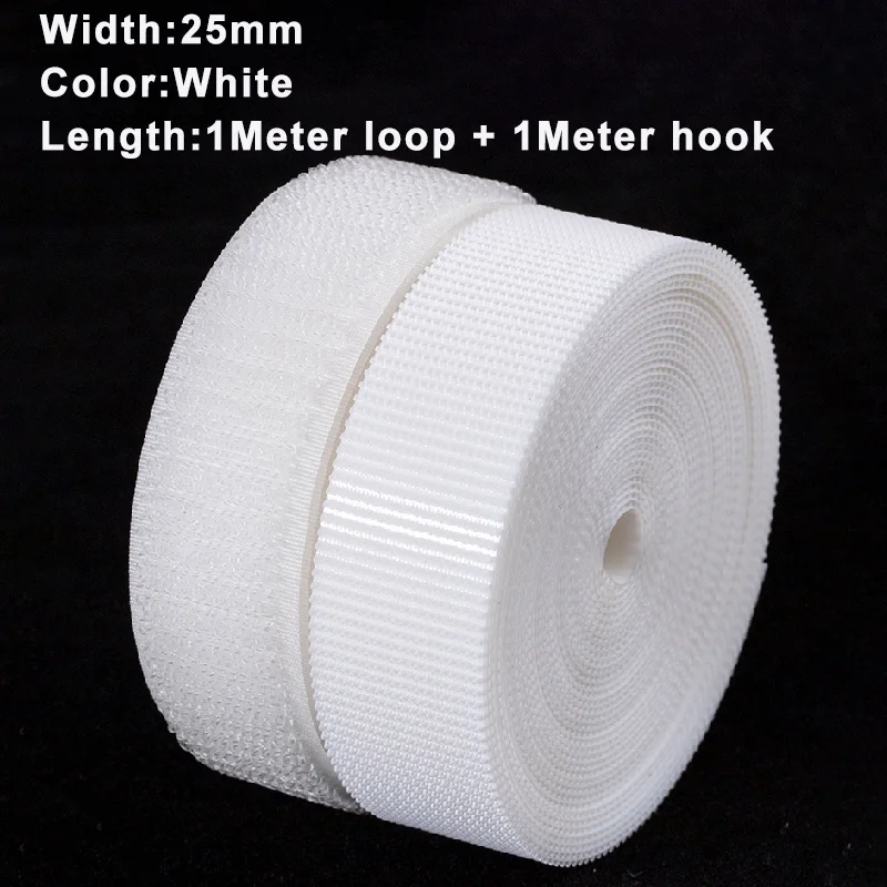 1 M/Pairs Naaien Klittenband Tape Strips Niet-klevende Sluiting Tape Stof Nylon Sticky Strips Voor Kleding DIY Ambachten 20-100mm: Antiek Messing