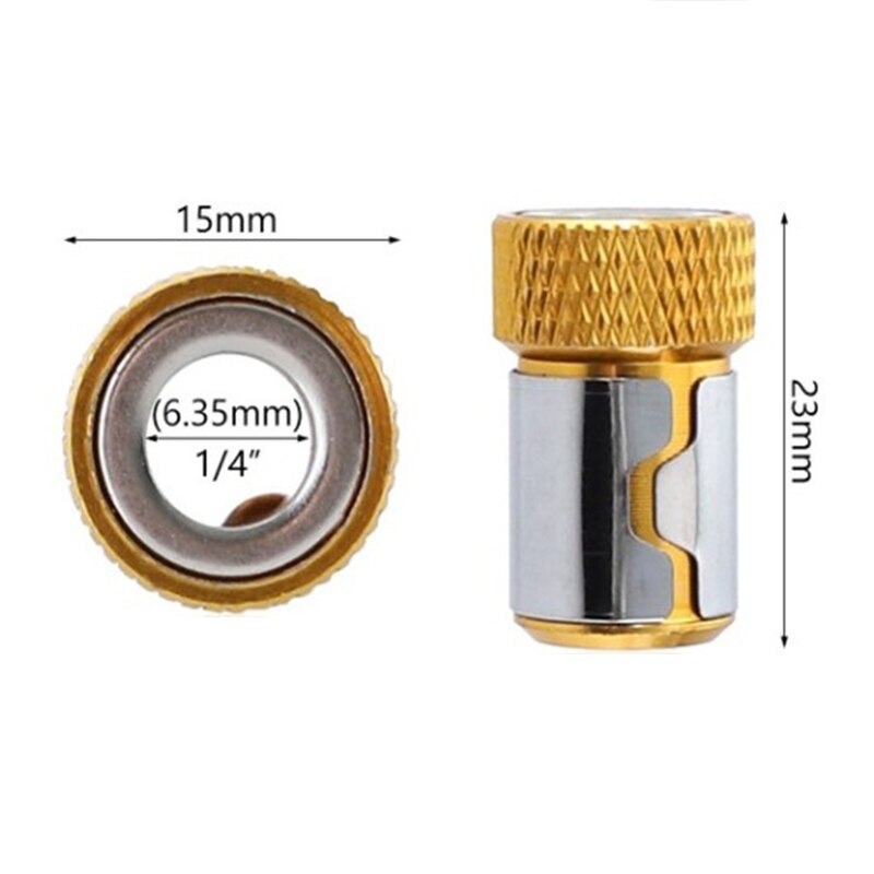 Batch head with magnetic ring Strong tip magnetizing ring Metal screwdriver head universal magnetic ring steel sleeve