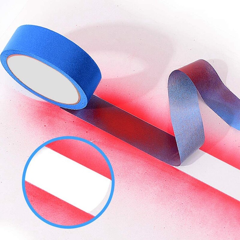 10 Pack Diy Masking Papier Blauw Schilders Afplakband Indoor Schilderen Decorating 24Mm X 20M Schilders Tape Masking