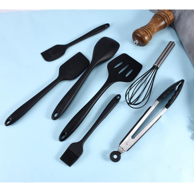 6 unids/set juego de utensilios de cocina resistente al calor de silicona de grado de alimentos utensilio de cocina utensilio para hornear accesorios de utensilios para cocina