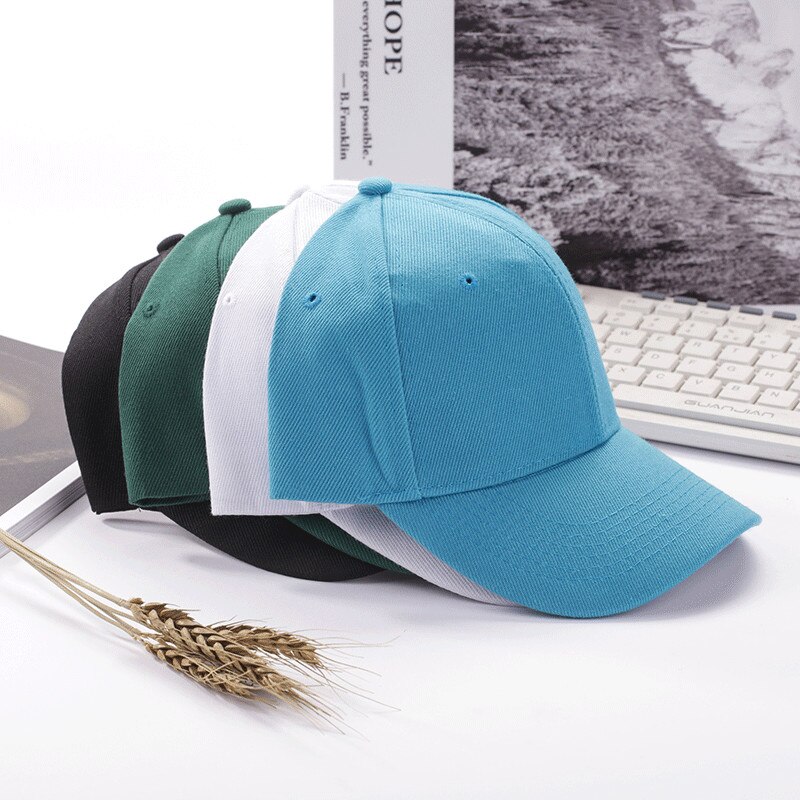 Wjustforu Classic Casual Youth Caps Cotton Baseball Cap Washed Style Hat Plain Adjustable Solid Mens Hats Unisex Women Men Top