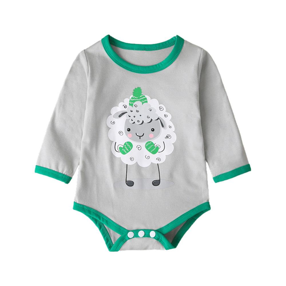 Bebê infantil manga longa bodysuit bonito dos desenhos animados animal impressão roupas bebê meninos meninas bodysuit ropa de bebe verano # 10f