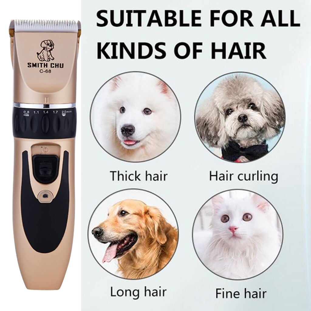 Dog Clippers Low Noise Cordless USB Rechargeable Dog Grooming Kits