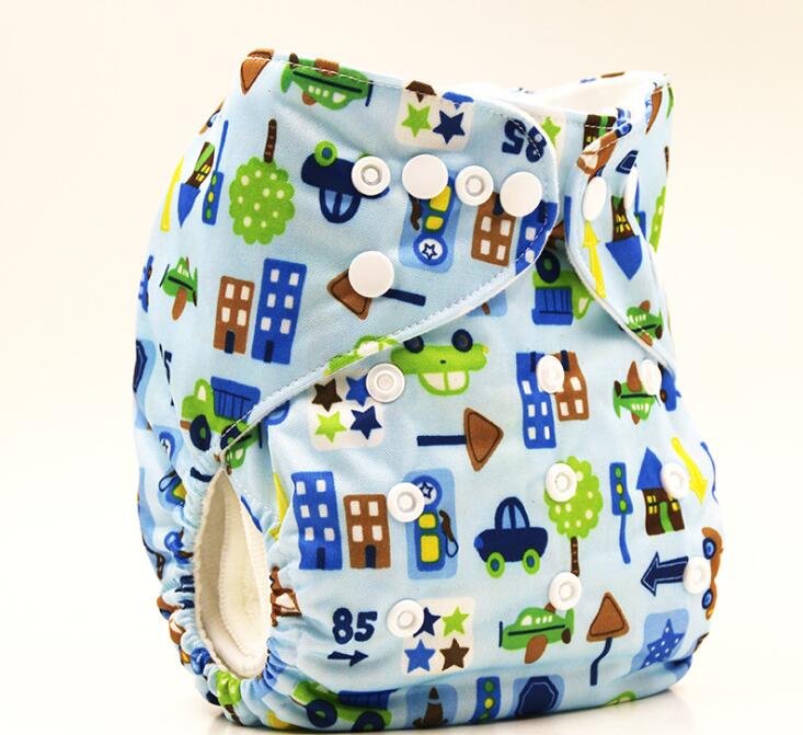 Wasbare babyluierhoes waterdicht cartoon meerdere stijlen babyluiers herbruikbare luiers maat s, m en l verstelbaar: Stijl 2