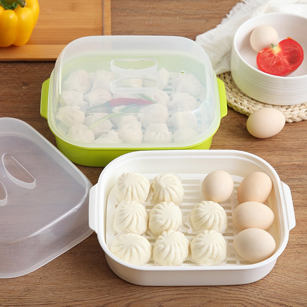 1pc bułeczki na parze parowiec kuchenka mikrofalowa gotowanie na parze kuchnia okrągły parowiec narzędzie robić gotowania losowy kolor