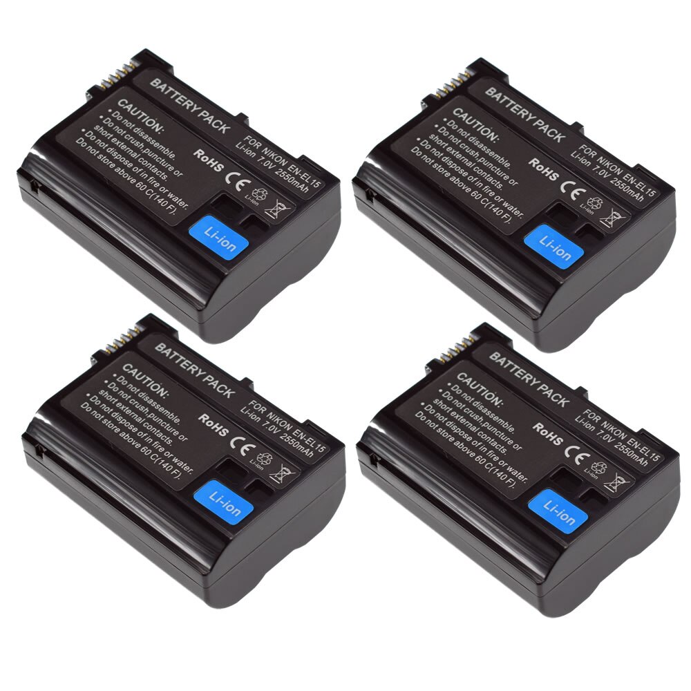 2X EN-EL15B ENEL15b batería para cámara Nikon D7100 D7000 D800 D810 D750 Z7 Z6 V1