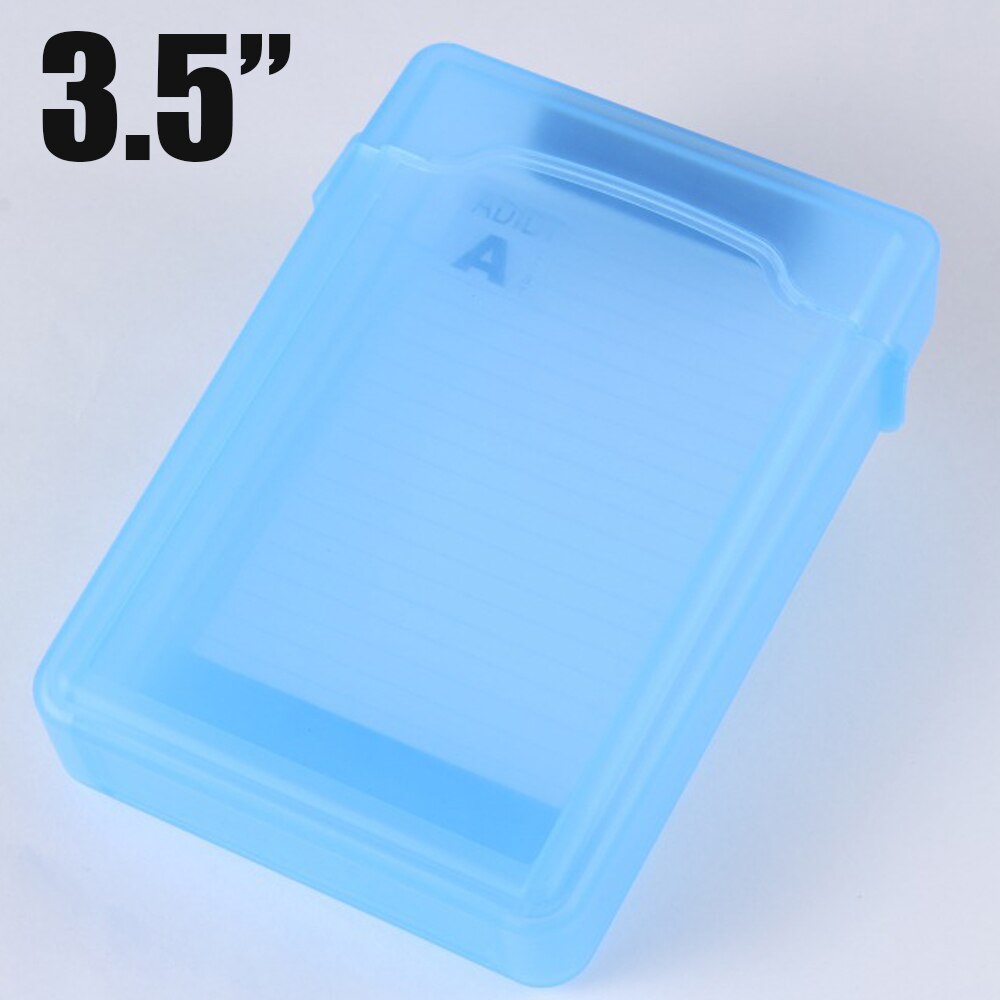 Stoßfest Kunststoff 3,5 zoll und 2,5 Zoll IDE SATA Externe HDD SSD Schutzhülle 3.5 &quot;2.5“ Festplatte lagerung Kasten Lagerung tasche: 3.5 Zoll Blau