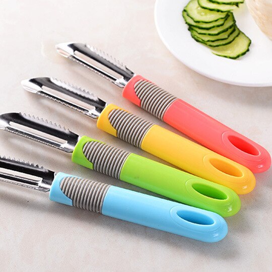 Éplucheur Et Couteau à Légumes – Lame Inox, Poignée Ergonomique Antidérapante – Pour Fruits, Carottes, Pommes De Terre - 7