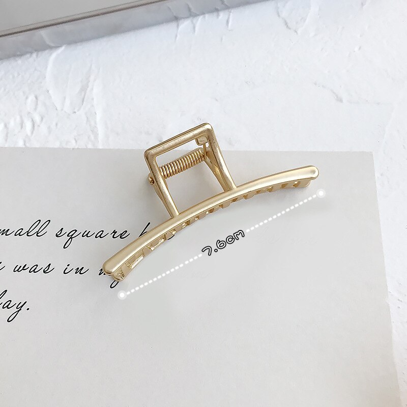 Alloy Geometric Hair Clips Women Girls Claw Clip Hair Claws Hair Clamps Claw Clips Hairpins Barrette Crab Hair Accessories: A4