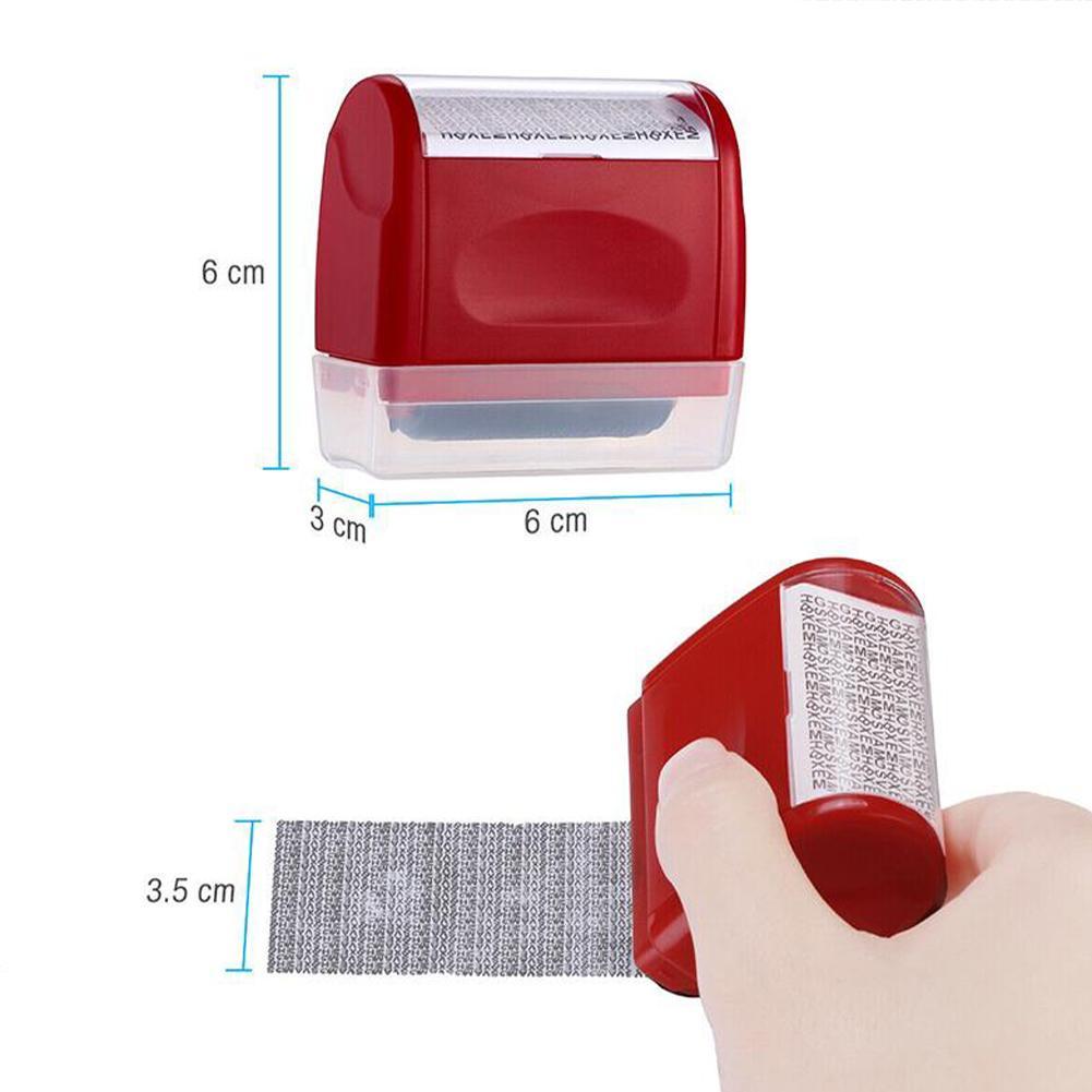 Roller Self Inking Stock Stamp Seal Theft Code Guard File Seal ID Stamp Confidential Ink Office Refill Your Tool Confidenti P7N0