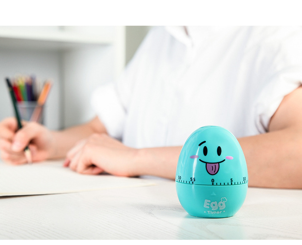 Cute Egg Timer Plastic Machine Timer Alarm Clock Kitchen Timer Time Digital Timer Countdown Stopwatch Kitchen Cooking Tools