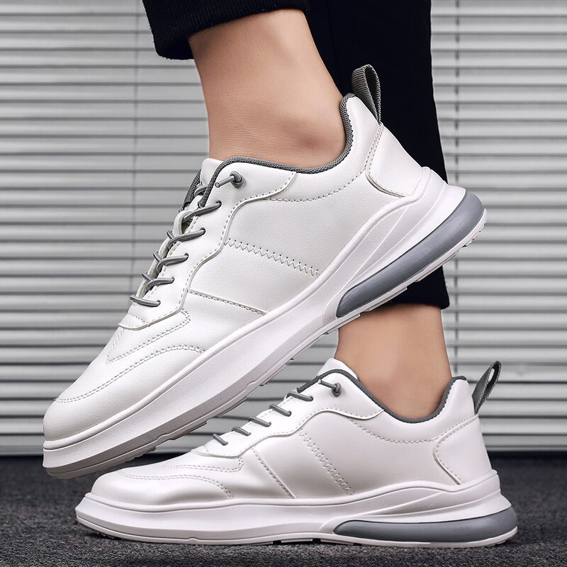 Lente zomer superfijne vezel schoenen heren sneakers lage top zwarte schoenen heren casual schoenen heren merk schoenen *