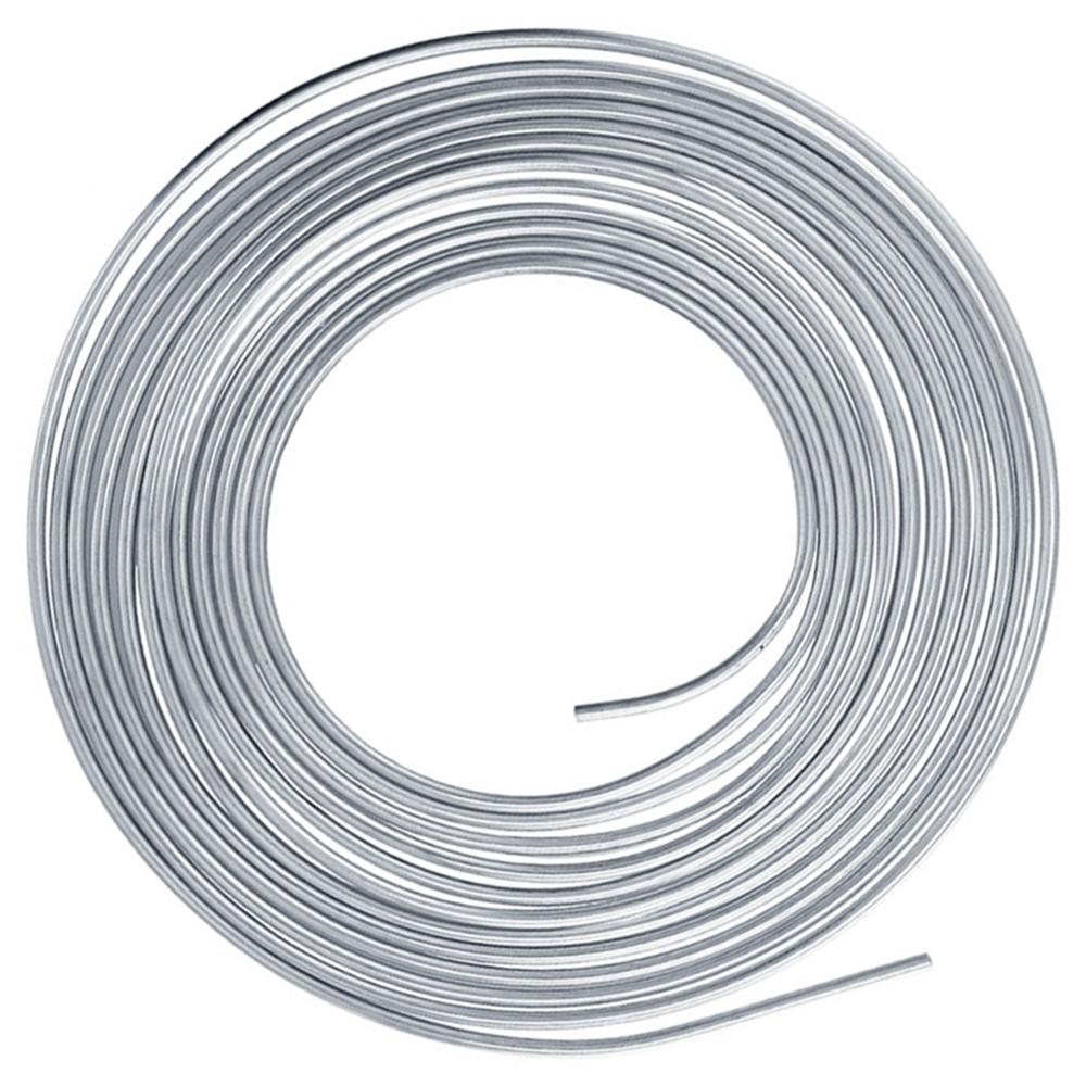 25ft/Roll Tube Coil 3/16" OD Copper Nickel Brake Line Tube Hose Transmission Shift Line Cable Wire Feeding Tube With 16PCS Nuts