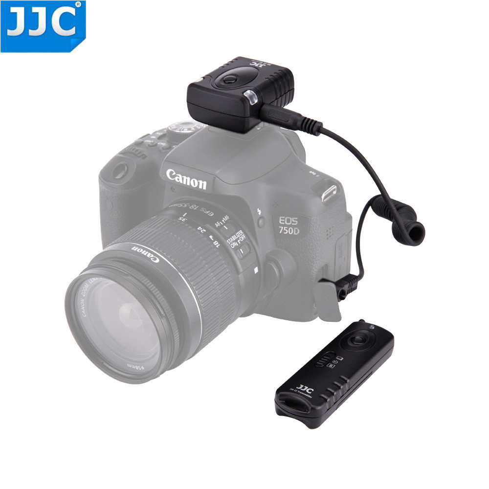 Jjc Camera 433 Mhz Rf Draadloze Afstandsbediening Ontspanknop Controller Voor Canon Eos 850D G1X Mark Iii 700D SX60 Hs SX50 Hs 800D 200D