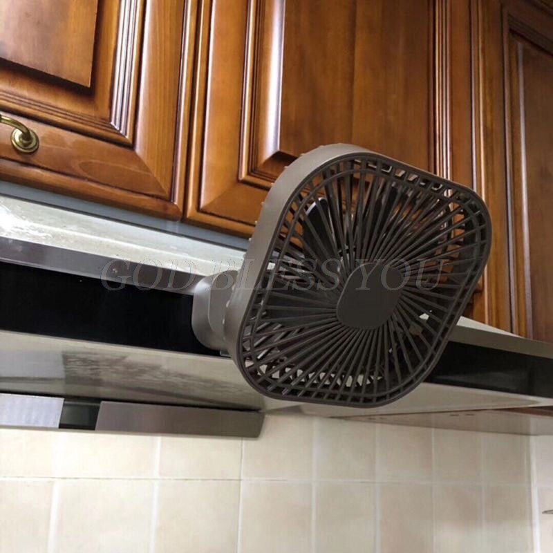 Magnetic USB Fan USB or AA Battery Powered Desk Fan with 3 Speed Timing Function