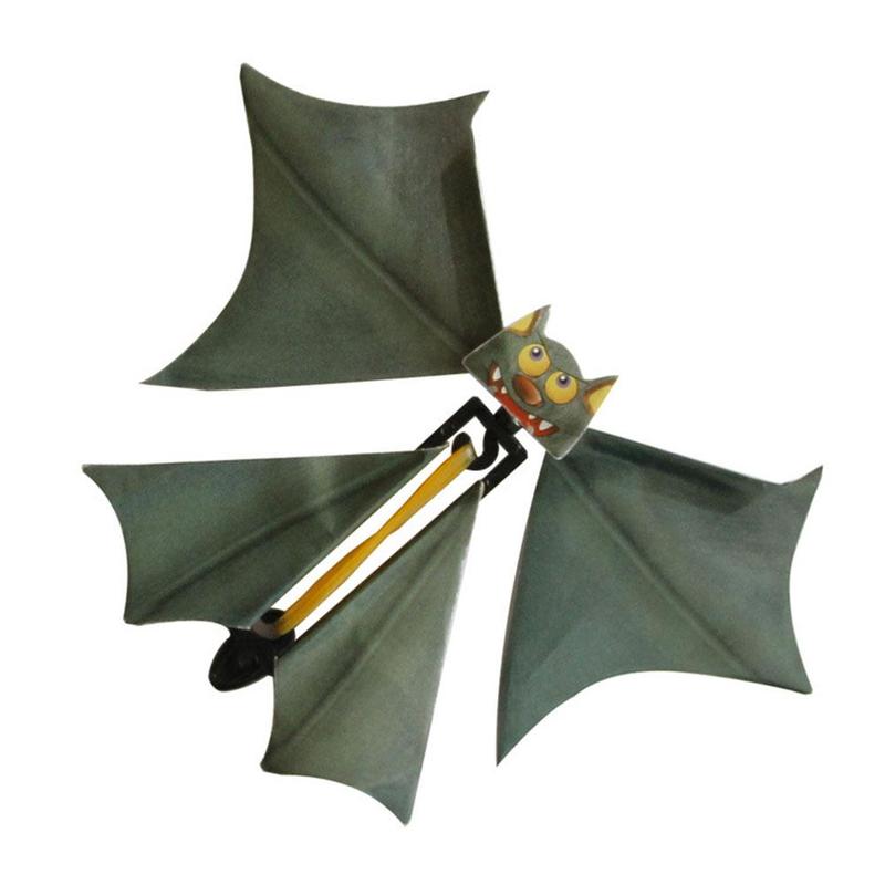 Magic Flying Bat Flutter Kaart Prank Vliegende Papier Vleermuizen Partys Decoratie Speelgoed Squeeze Card Grappige Halloween Terror J2E5